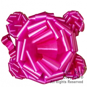 Moño para auto fucsia x 1